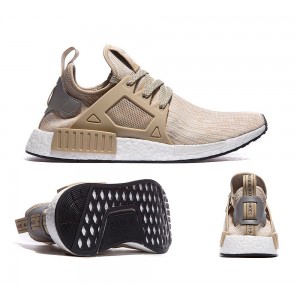 Adidas NMD XR1 Primeknit Trainer - Linen, Metallic Silver and Core Black